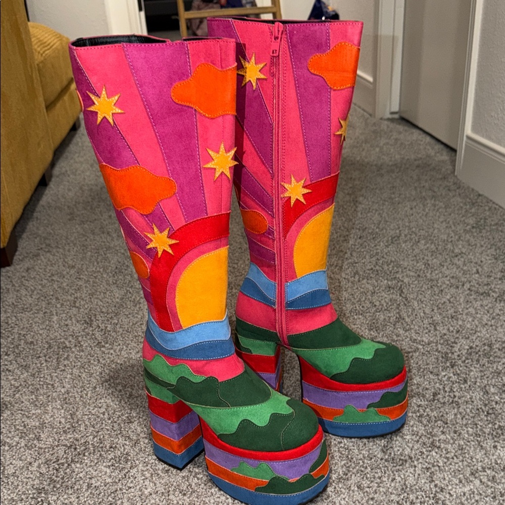 Current Mood Multicolor Platform Boots